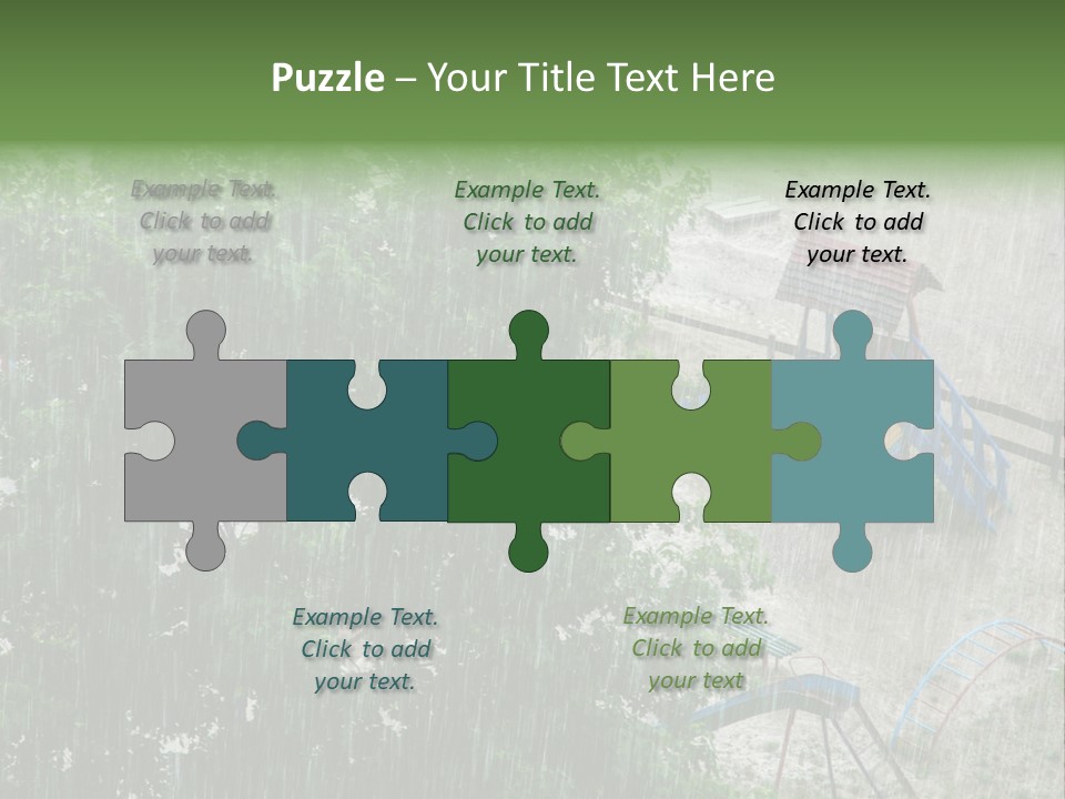 Wet Downpour Ground PowerPoint Template