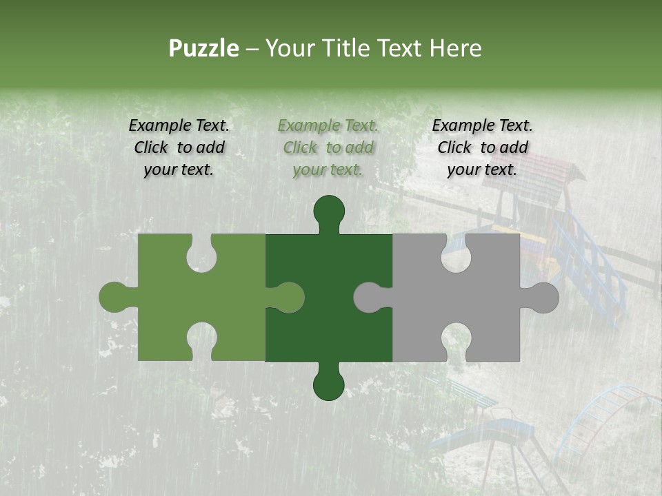 Wet Downpour Ground PowerPoint Template