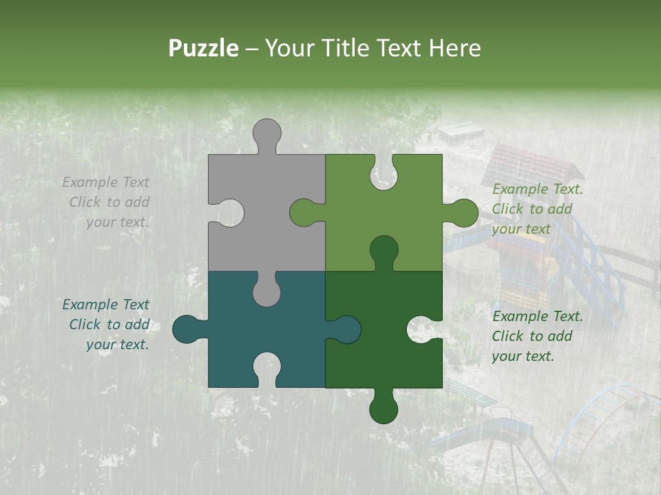 Wet Downpour Ground PowerPoint Template