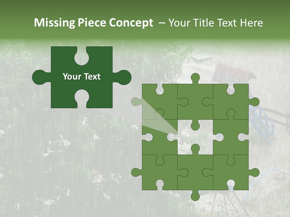 Wet Downpour Ground PowerPoint Template
