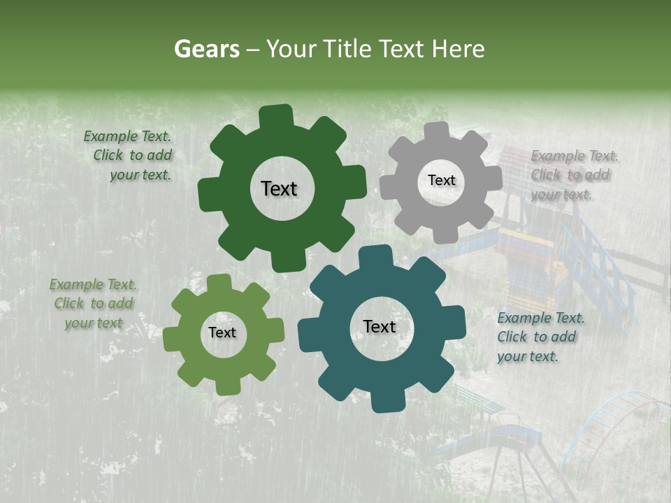 Wet Downpour Ground PowerPoint Template