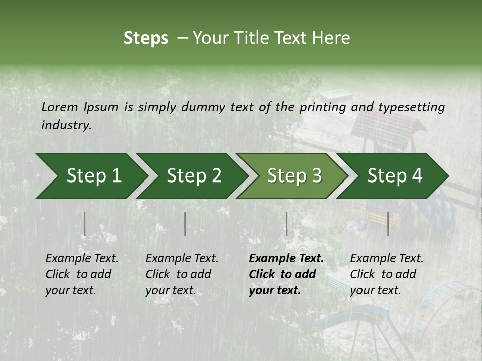 Wet Downpour Ground PowerPoint Template