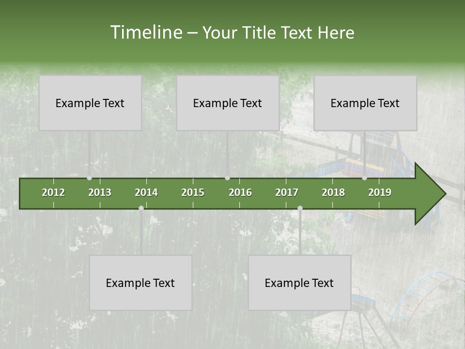 Wet Downpour Ground PowerPoint Template