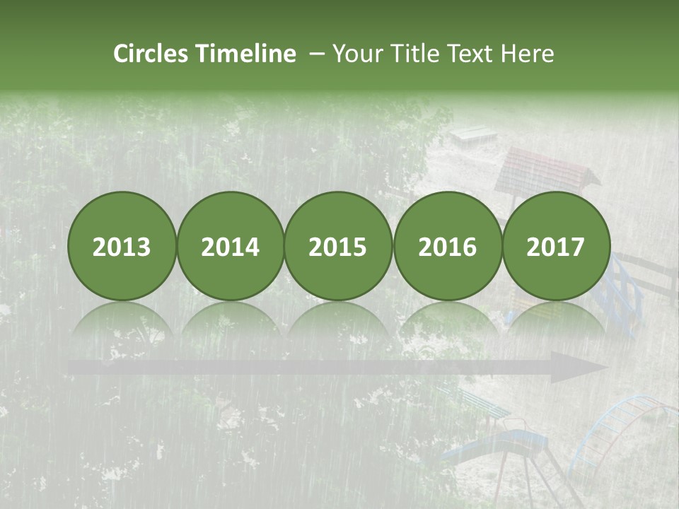 Wet Downpour Ground PowerPoint Template