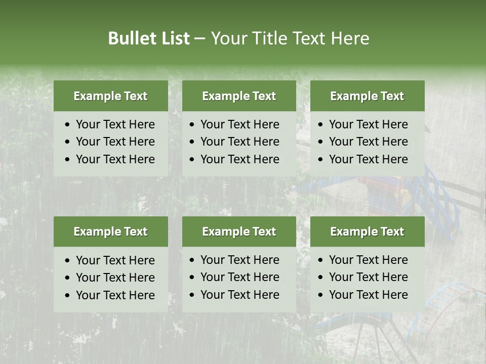 Wet Downpour Ground PowerPoint Template
