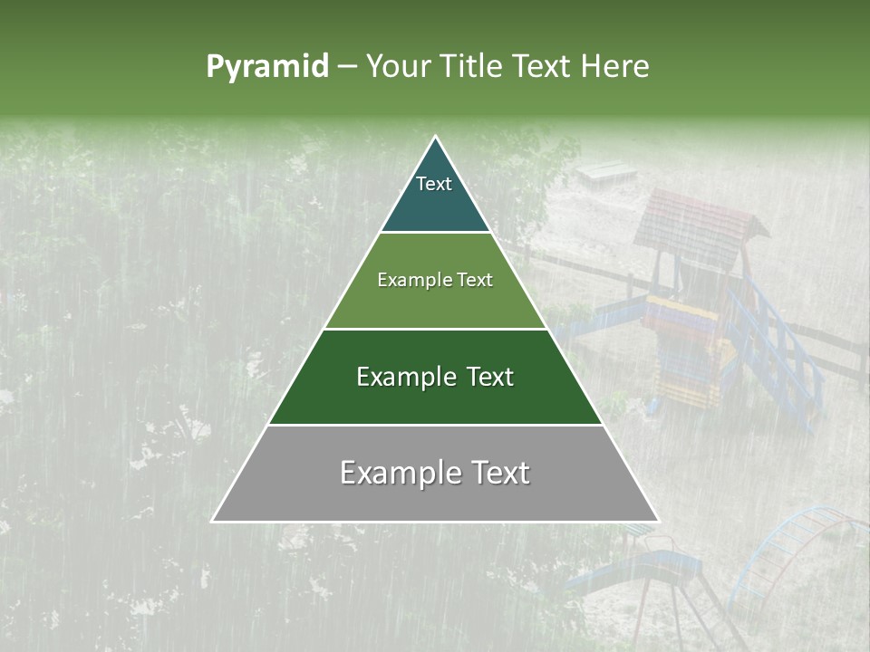Wet Downpour Ground PowerPoint Template