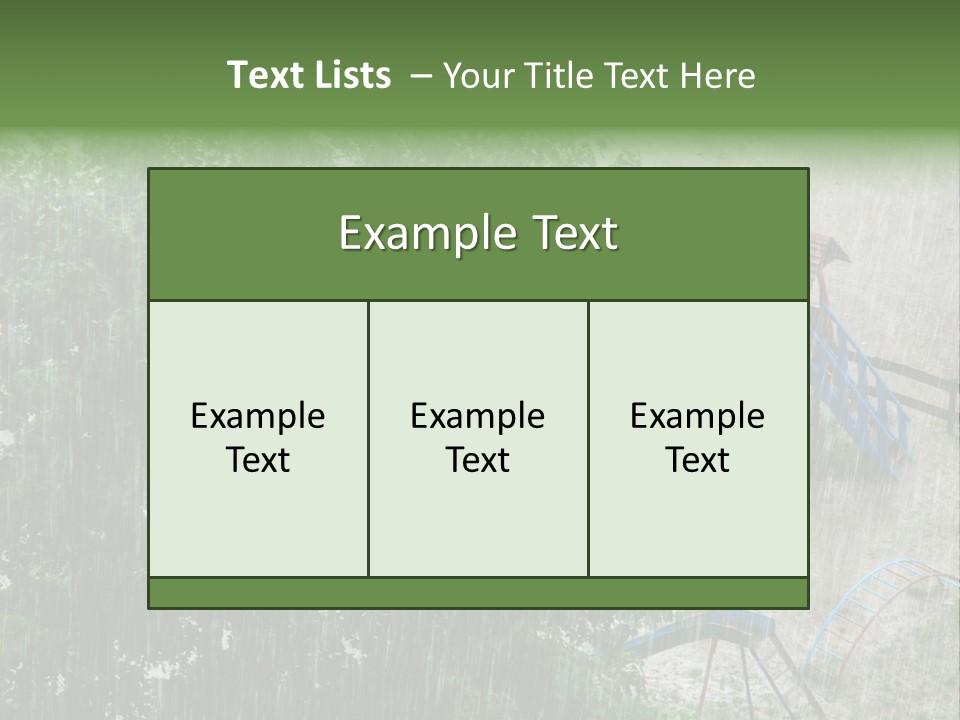 Wet Downpour Ground PowerPoint Template