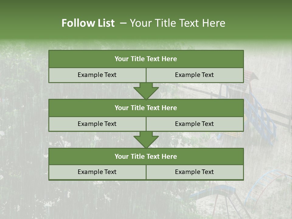 Wet Downpour Ground PowerPoint Template