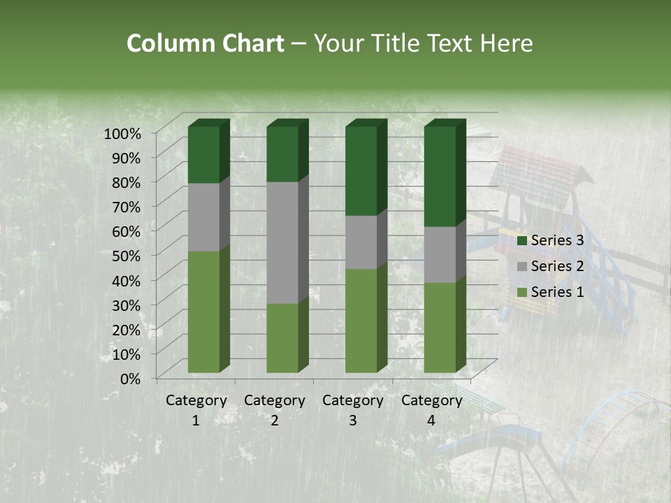 Wet Downpour Ground PowerPoint Template