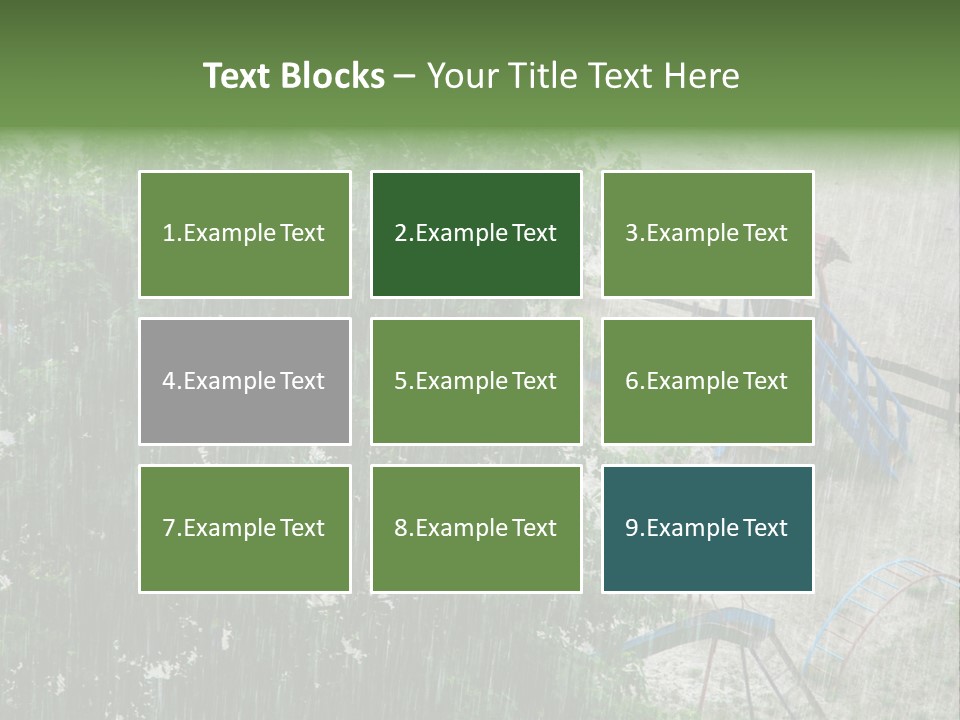 Wet Downpour Ground PowerPoint Template