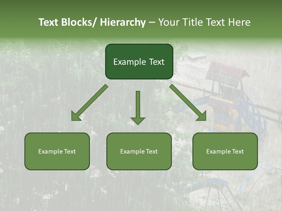 Wet Downpour Ground PowerPoint Template