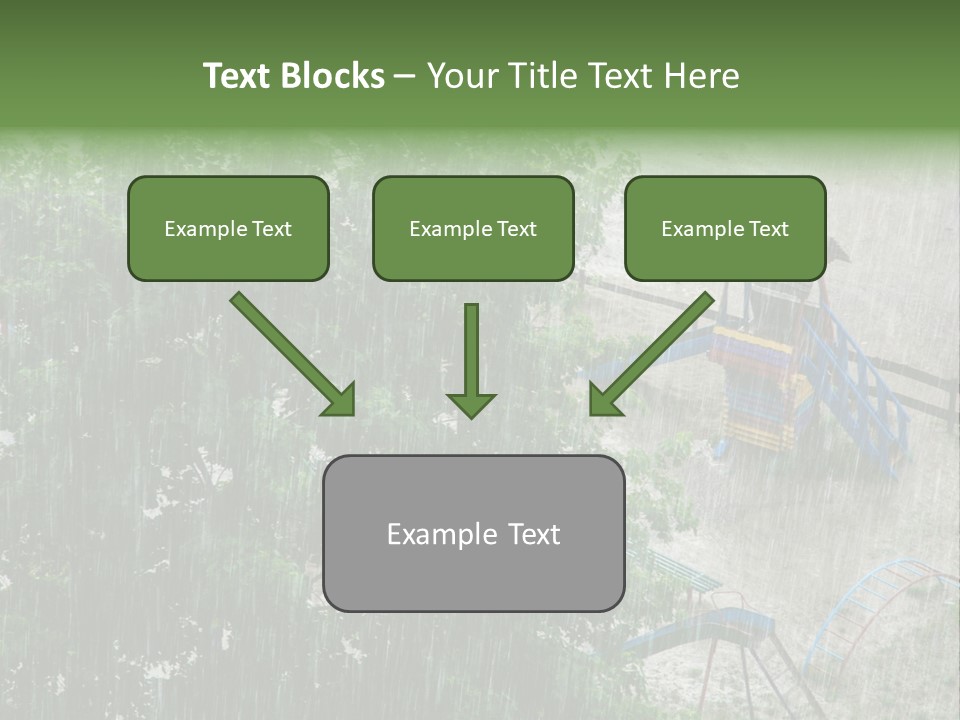 Wet Downpour Ground PowerPoint Template