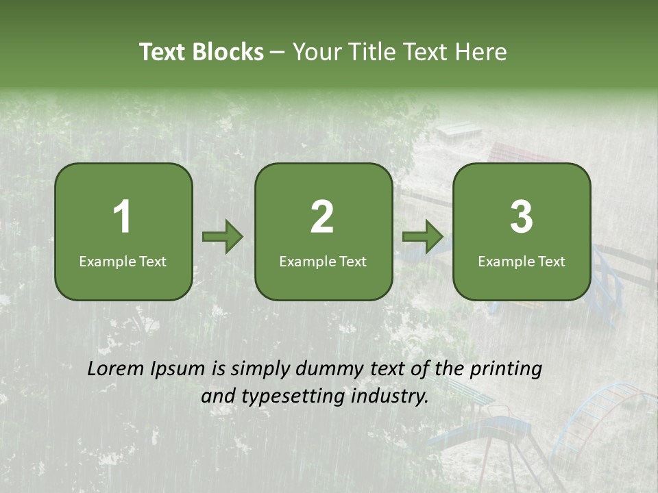 Wet Downpour Ground PowerPoint Template