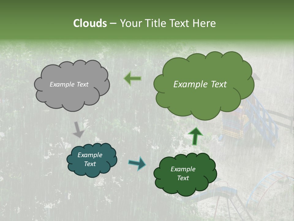 Wet Downpour Ground PowerPoint Template