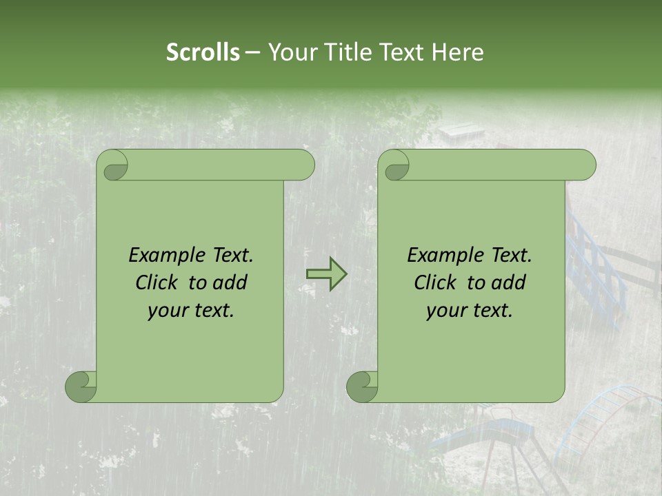 Wet Downpour Ground PowerPoint Template