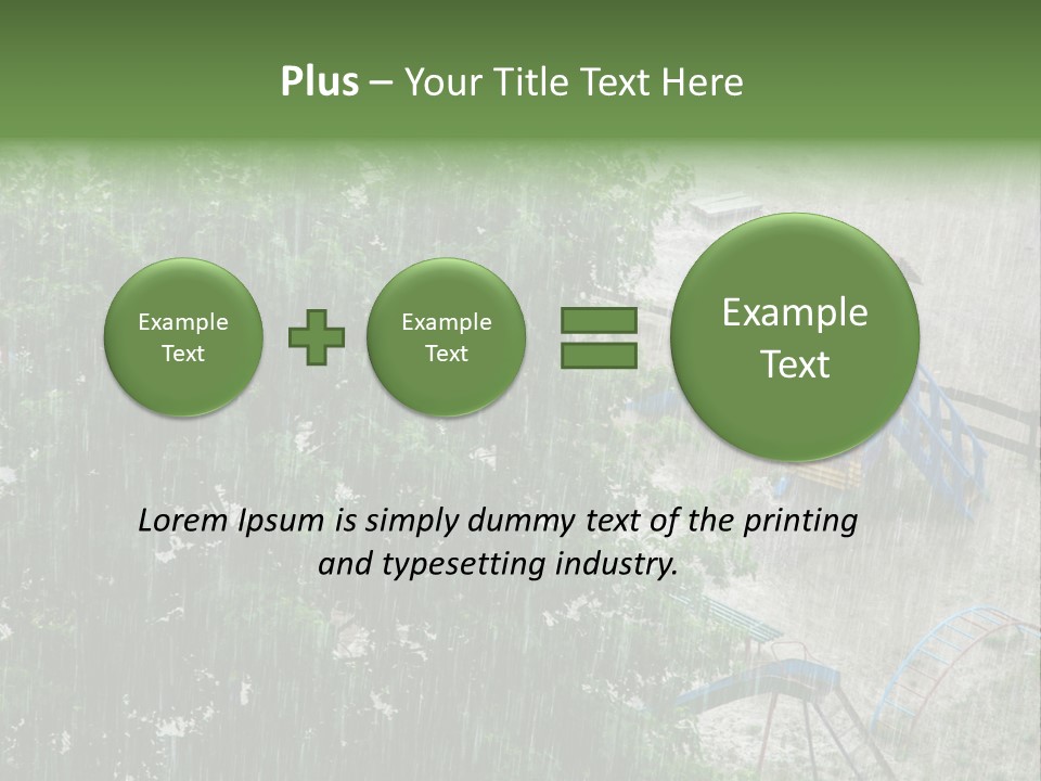 Wet Downpour Ground PowerPoint Template