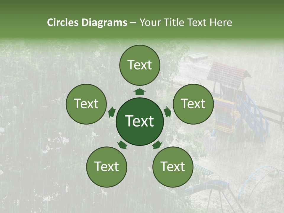 Wet Downpour Ground PowerPoint Template