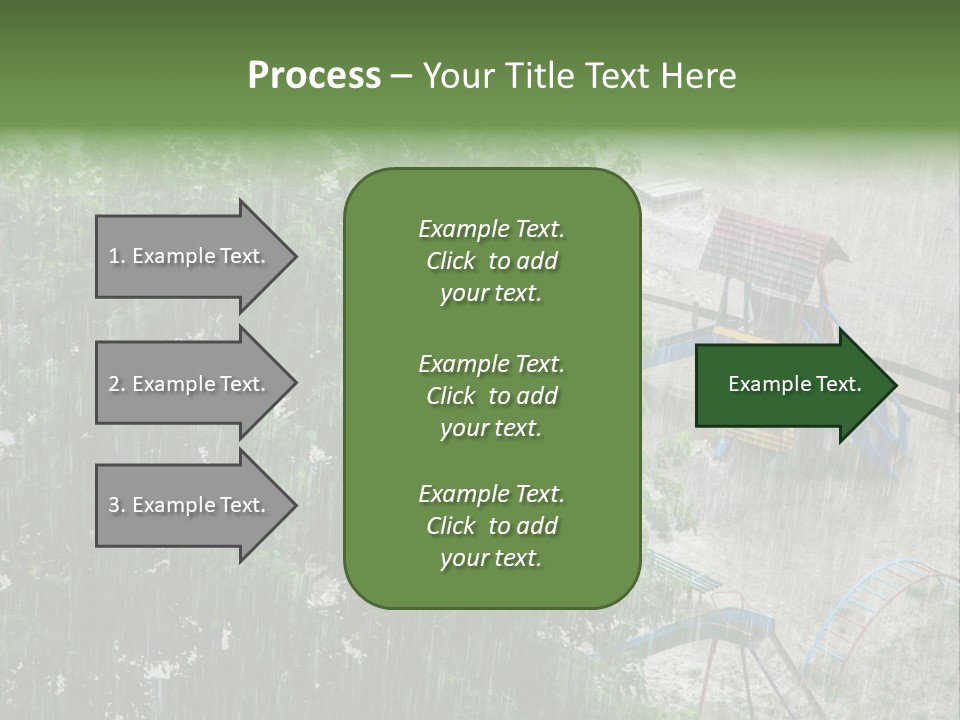 Wet Downpour Ground PowerPoint Template
