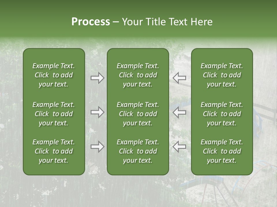 Wet Downpour Ground PowerPoint Template