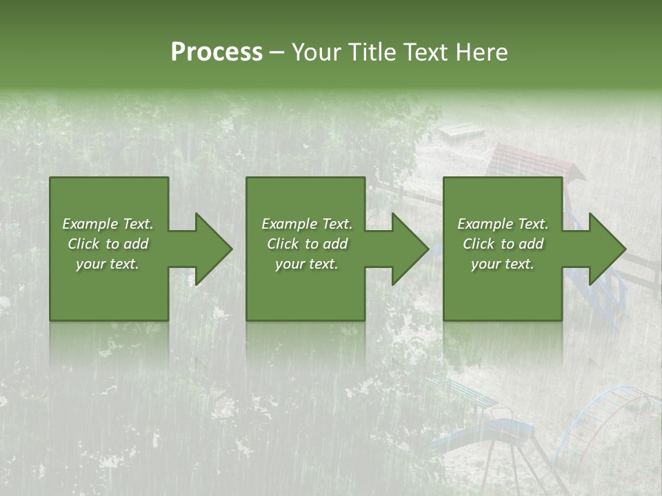 Wet Downpour Ground PowerPoint Template