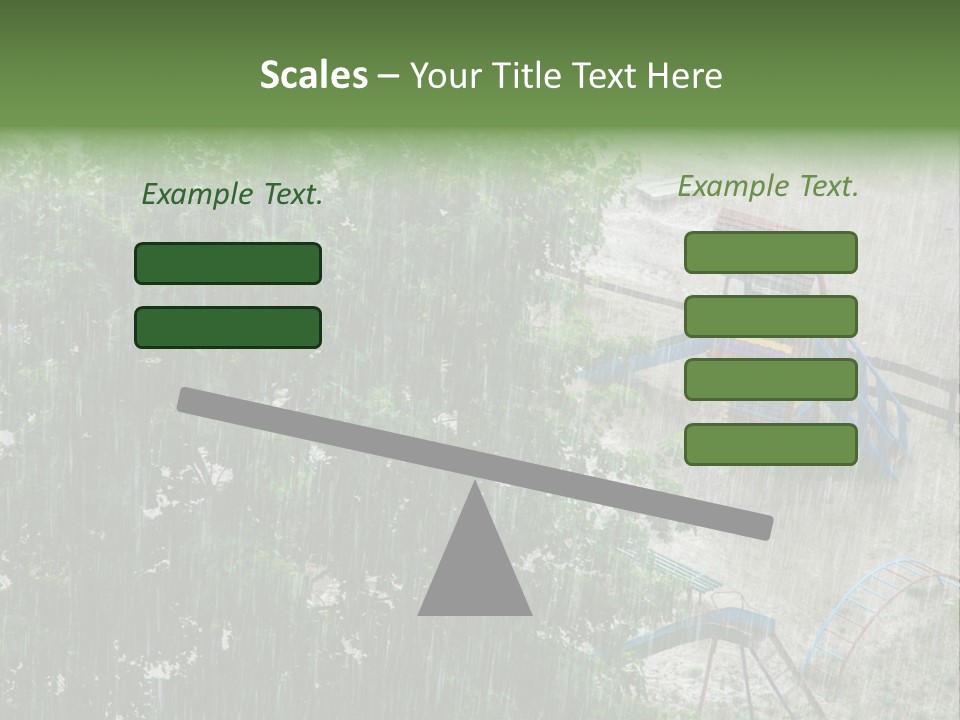 Wet Downpour Ground PowerPoint Template