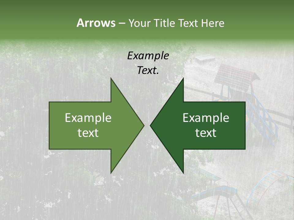 Wet Downpour Ground PowerPoint Template