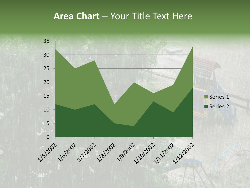 Wet Downpour Ground PowerPoint Template