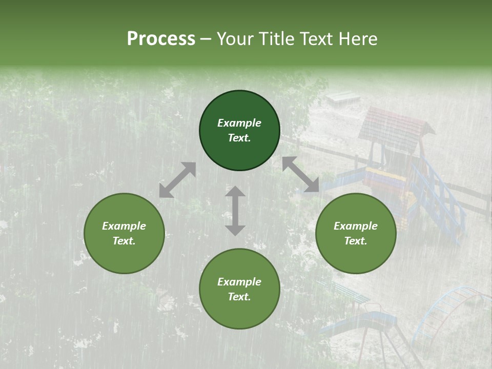 Wet Downpour Ground PowerPoint Template