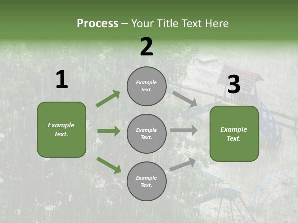 Wet Downpour Ground PowerPoint Template
