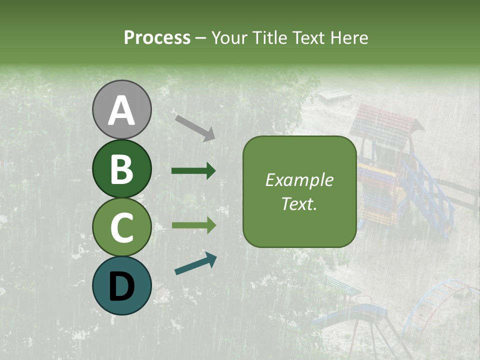 Wet Downpour Ground PowerPoint Template
