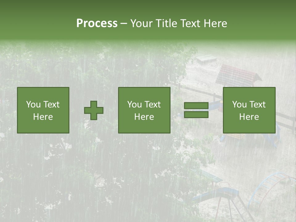 Wet Downpour Ground PowerPoint Template