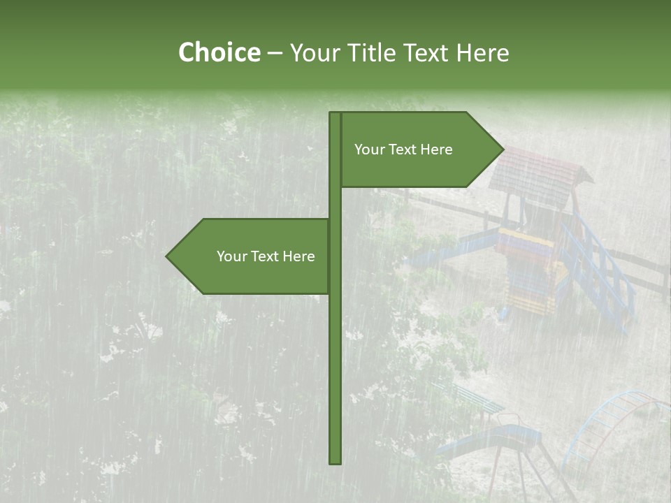Wet Downpour Ground PowerPoint Template