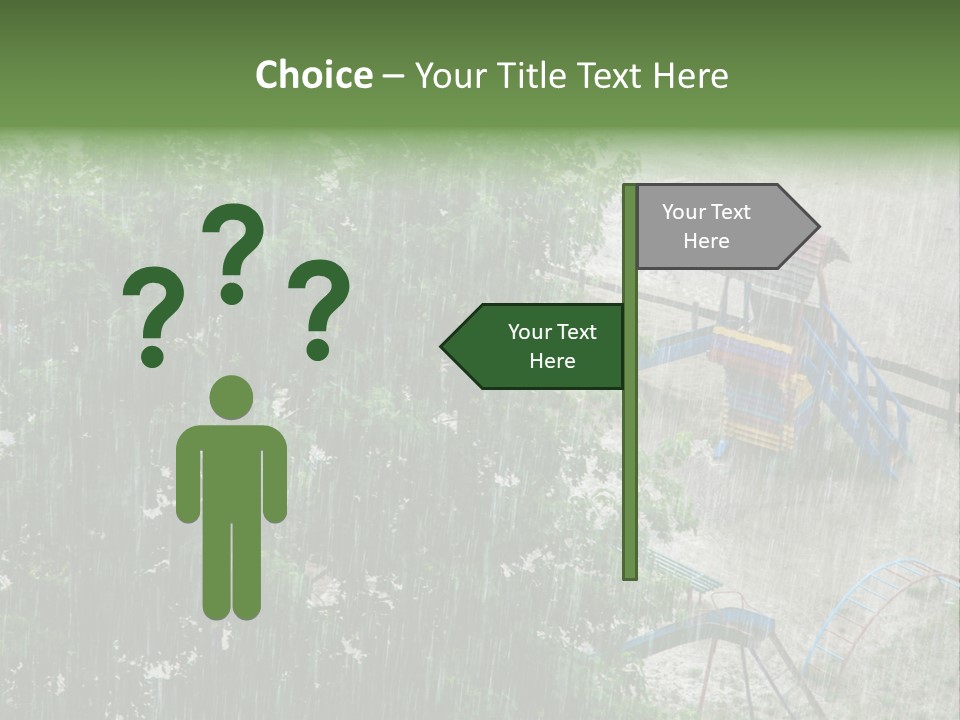 Wet Downpour Ground PowerPoint Template