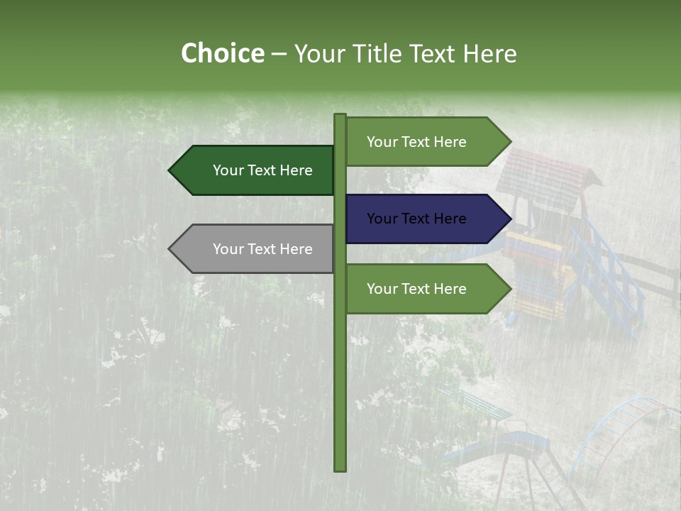 Wet Downpour Ground PowerPoint Template