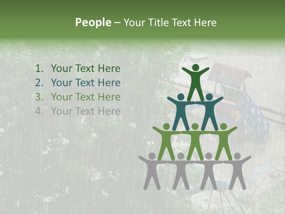 Wet Downpour Ground PowerPoint Template
