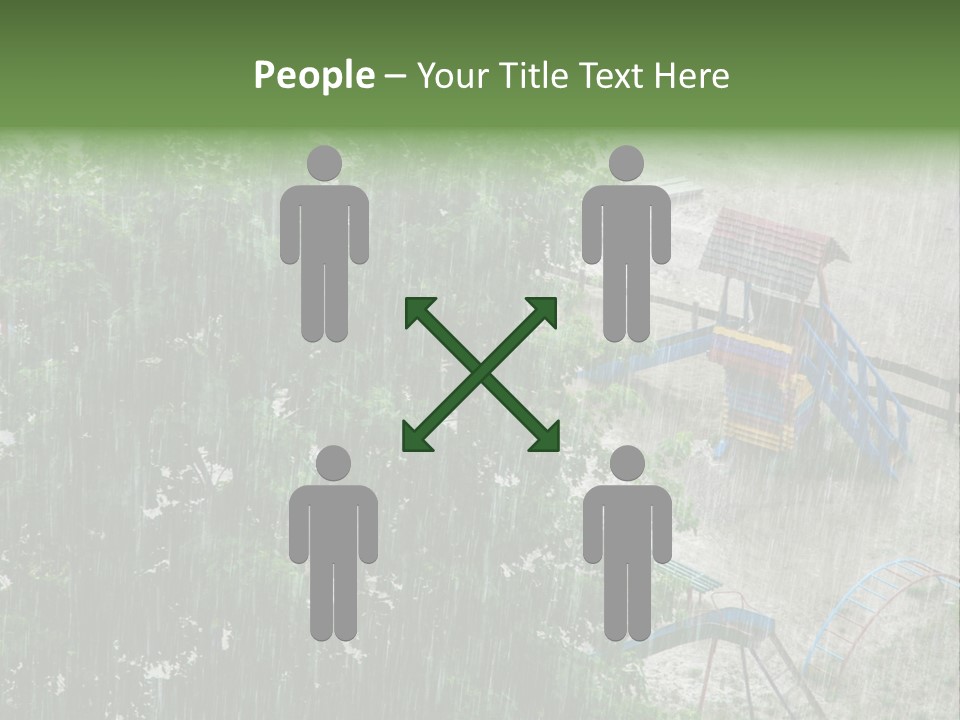 Wet Downpour Ground PowerPoint Template