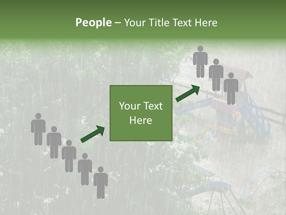 Wet Downpour Ground PowerPoint Template