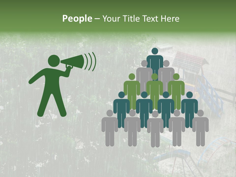 Wet Downpour Ground PowerPoint Template