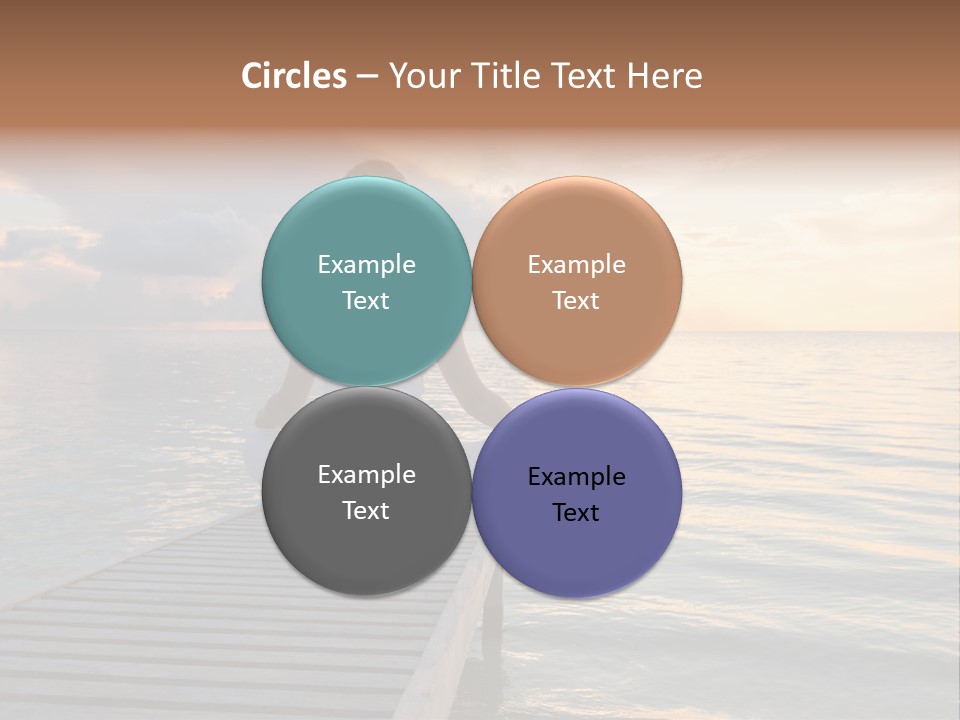 Silhouette Fitness Maldives PowerPoint Template