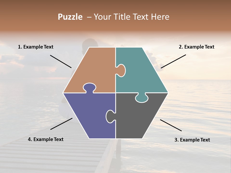 Silhouette Fitness Maldives PowerPoint Template