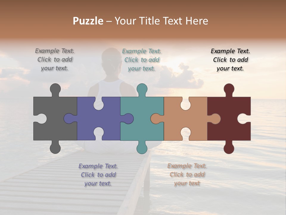 Silhouette Fitness Maldives PowerPoint Template