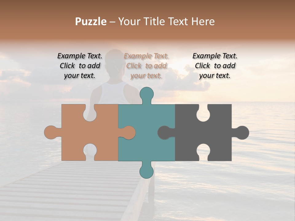 Silhouette Fitness Maldives PowerPoint Template