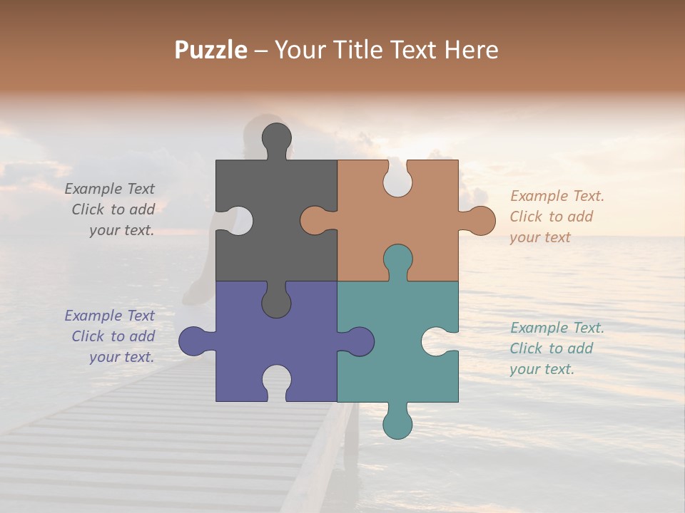 Silhouette Fitness Maldives PowerPoint Template