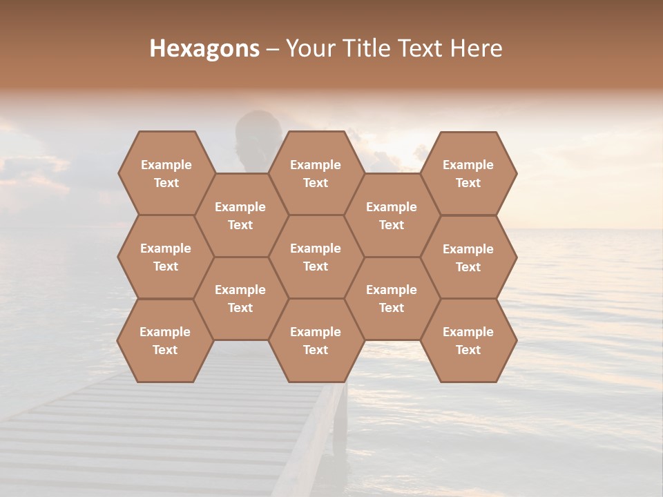 Silhouette Fitness Maldives PowerPoint Template