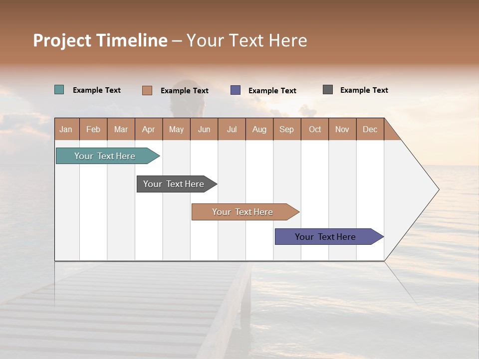 Silhouette Fitness Maldives PowerPoint Template
