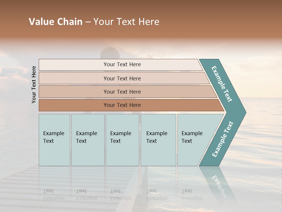 Silhouette Fitness Maldives PowerPoint Template