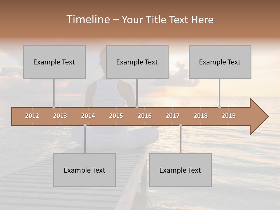 Silhouette Fitness Maldives PowerPoint Template