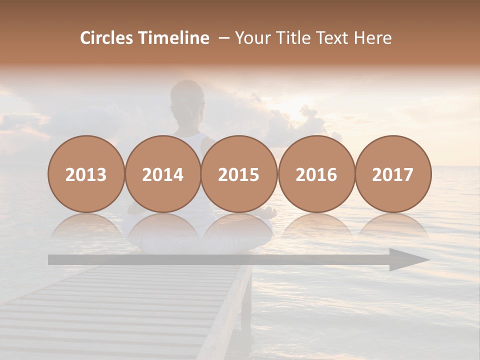 Silhouette Fitness Maldives PowerPoint Template