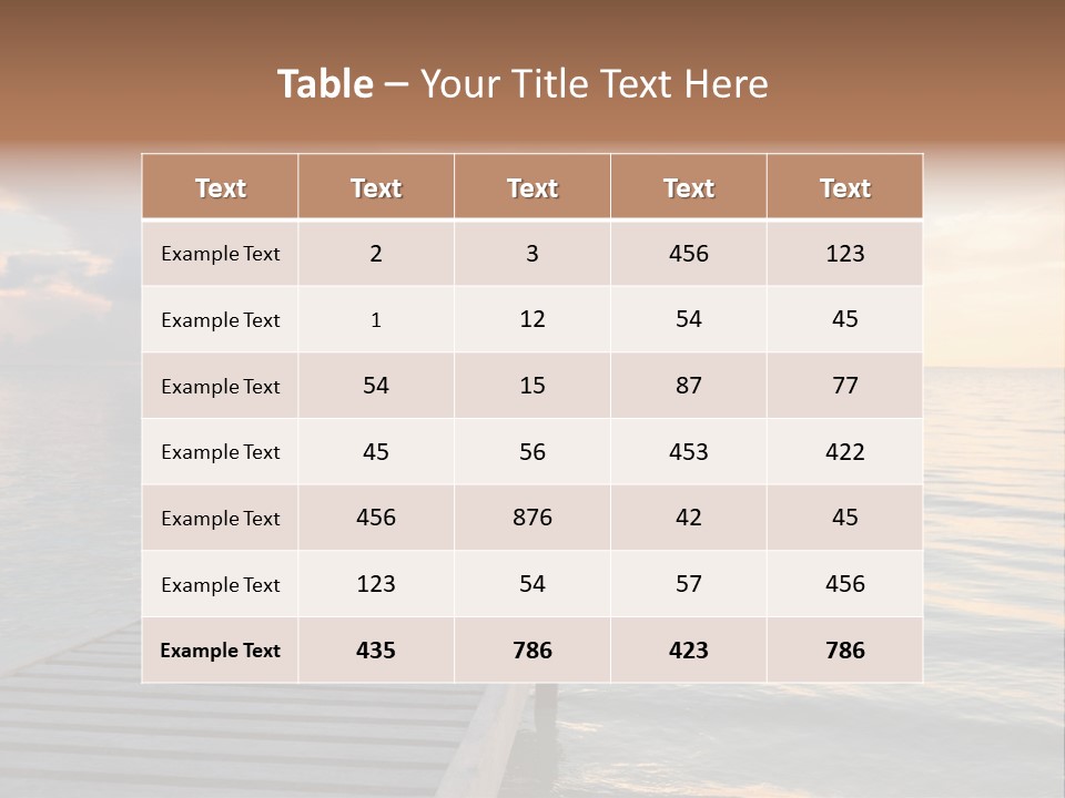 Silhouette Fitness Maldives PowerPoint Template