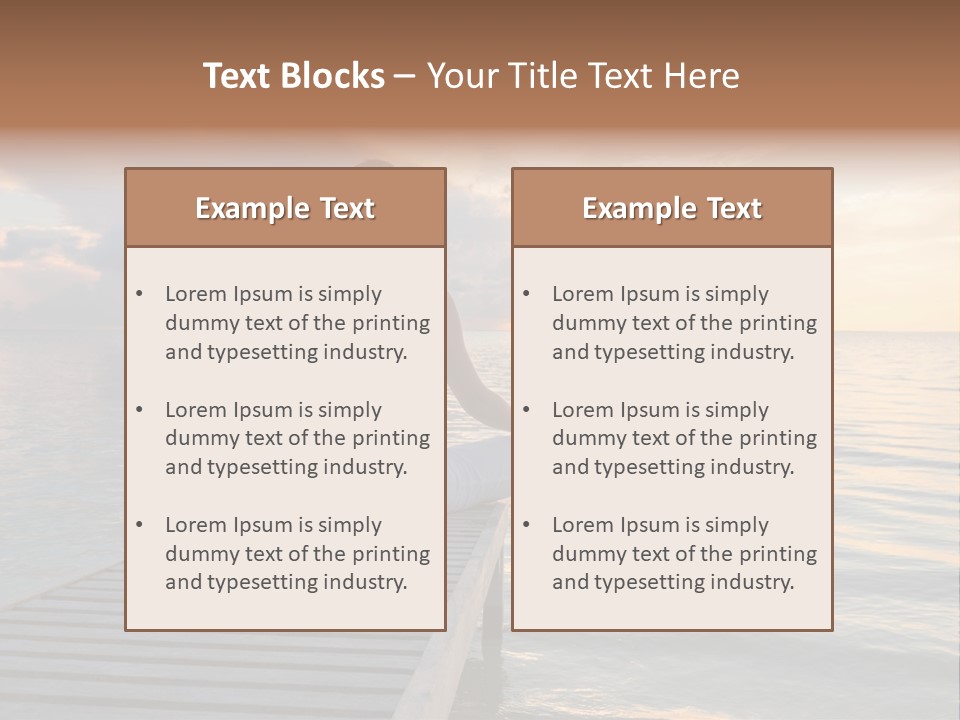 Silhouette Fitness Maldives PowerPoint Template